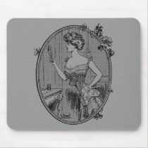 Vintage Corset Lady Mouse Pad