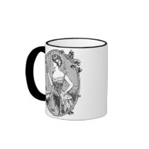 Vintage Corset Lady Mugs