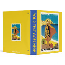 Vintage Corsica by Train Travel Ad Album 3 Ring Binder