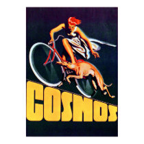 Vintage Cosmos Bicycle Poster posters by MyOtherPlanet Vintage Cosmos Bicycle Poster posters