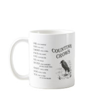 Vintage Counting Crow Rhyme Cup Coffee Mug