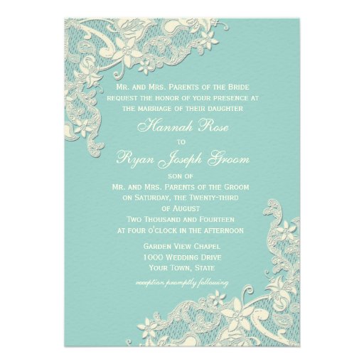 Vintage Country Floral Changeable Color Personalized Announcements