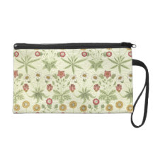 Vintage Country Floral Pattern Wristlet