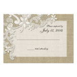 Vintage Country Lace Design and Burlap Invites