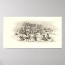 Vintage Country Side Print