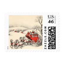 Vintage Countryside Small Postage