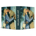 Vintage Couple in Love having a Christmas Dance binders