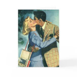 Vintage Couple in Love having a Christmas Dance cards