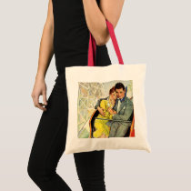 Vintage Couple on a Roller Coaster Ride Bag