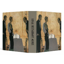 Vintage Couple Out for an Elegant Dinner Binders