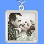 Vintage Couple Square Necklace necklaces