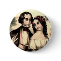 Vintage Couple Valentine Round Button by Vintage_Gifts Vintage Couple Valentine Round Button