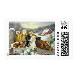 Vintage Cow Image postage