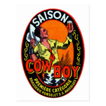 Vintage Cowboy Ale postcards