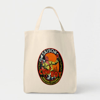 Vintage Cowboy Ale Tote Bag