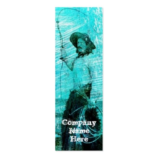 Vintage Cowboy Grunge Bookmark Business Cards