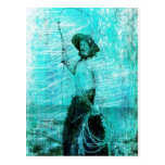 Vintage Cowboy Grunge Postcard