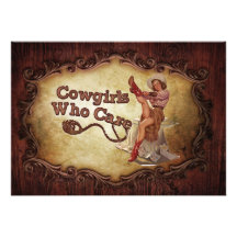 vintage Cowgirl country Bridal Shower Invitation