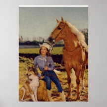 Vintage Cowgirl Posters