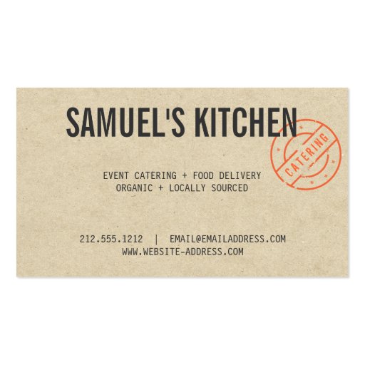 Customizable Vintage Craft Rustic Modern Kraft Paper Cardboard Business Card Templates