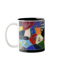 Vintage Crazy Quilt Mug