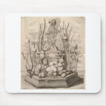 Vintage Creepy Skeletons, Skulls and Trees Mouse Pads