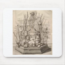 Vintage Creepy Skeletons, Skulls and Trees Mouse Pads