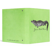 Vintage Crocodile Binder