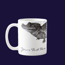 Vintage Crocodile Mug mugs