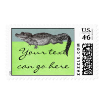 Vintage Crocodile Postage