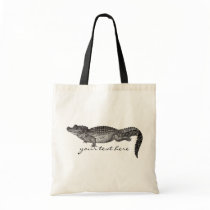 Vintage Crocodile Tote Bag