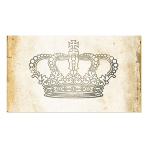 Vintage Crown Business Card Template (front side)