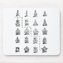 Vintage Crowns Mousepad