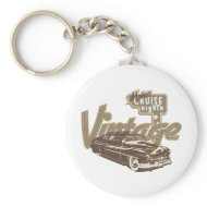 Vintage Cruise Night keychain