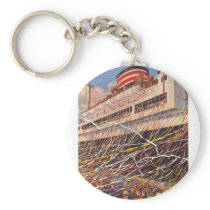 Vintage Cruise Ship keychains by YesterdayCafe Vintage Cruise Ship keychains
