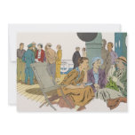 Vintage Cruise Ship on Deck Personalized Invitations