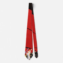 Vintage Cruise Ship Passengers Waving Goodbye Neckties