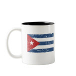 Vintage Cuba Flag Coffee Mugs