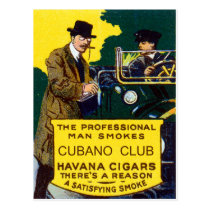 Vintage Cubano Club Cigars postcards