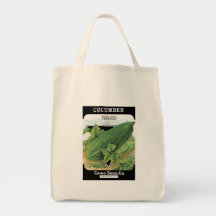 Vintage Cucumber Seed Packet Tote Bag