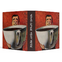 Vintage Cup of Coffee binders