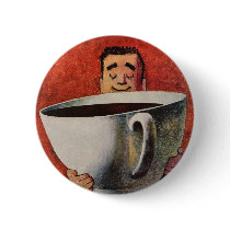 Vintage Cup of Coffee buttons