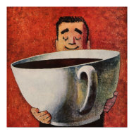 Vintage Cup of Coffee print
