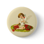 Vintage Cupid on Lily Pad buttons