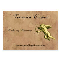 Vintage Cupid Wedding Planner Business Card Template
