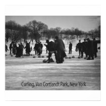Vintage Curling Poster or Print - New York