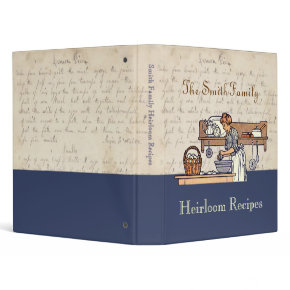 Vintage Custom Heirloom Family Recipe Binder binder
