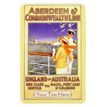 Vintage Customizable Travel Magnet