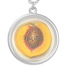 Vintage Cut Peach Necklace