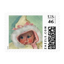Vintage Cute Baby Girl Postage